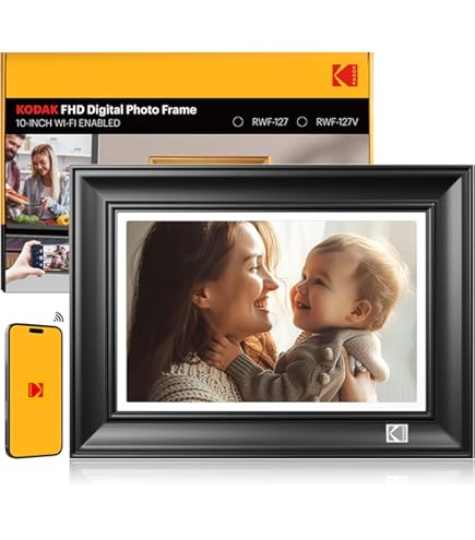 KODAK 10インチデジタルフォトフレーム RCF-1018 Amazon.com : KODAK WiFi Digital Picture Frame 10.1 Inch, HD IPS
